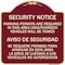 Signmission Parking Permits Are Required in This Area Unauthorized Vehicles Will Be Towed Aviso, BU-1818-22969 A-DES-BU-1818-22969 - alternate 1